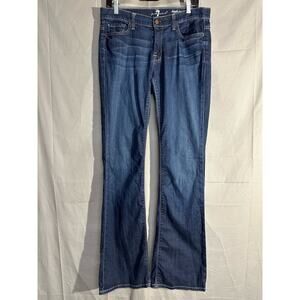 7 For All Mankind High Waist Bootcut Jeans Womens 30 Medium Wash Stretch Y2K
